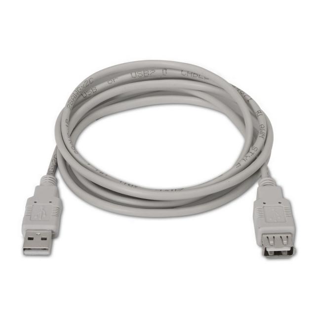 AISENS - A101-0012 cable USB USB 2.0 1 m USB A Beige