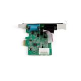 StarTech.com - Tarjeta PCI Express Adaptadora de 2 Puertos Serie RS232 - Tarjeta Controladora Serial PCIe RS232 - PCIe a DB9 UAR