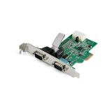 StarTech.com - Tarjeta PCI Express Adaptadora de 2 Puertos Serie RS232 - Tarjeta Controladora Serial PCIe RS232 - PCIe a DB9 UAR