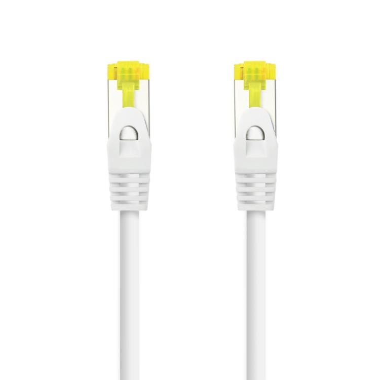 Nanocable - Cable Red Latiguillo RJ45 LSZH CAT.6A SFTP AWG26, Blanco, 25 cm