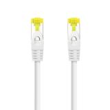 Nanocable - Cable Red Latiguillo RJ45 LSZH CAT.6A SFTP AWG26, Blanco, 25 cm