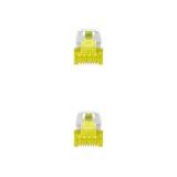 Nanocable - Cable Red Latiguillo RJ45 LSZH CAT.6A SFTP AWG26, Blanco, 25 cm