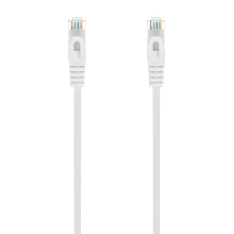 AISENS - Cable de Red Latiguillo RJ45 LSZH Cat.6A 500 Mhz UTP AWG24, Blanco, 1.0M