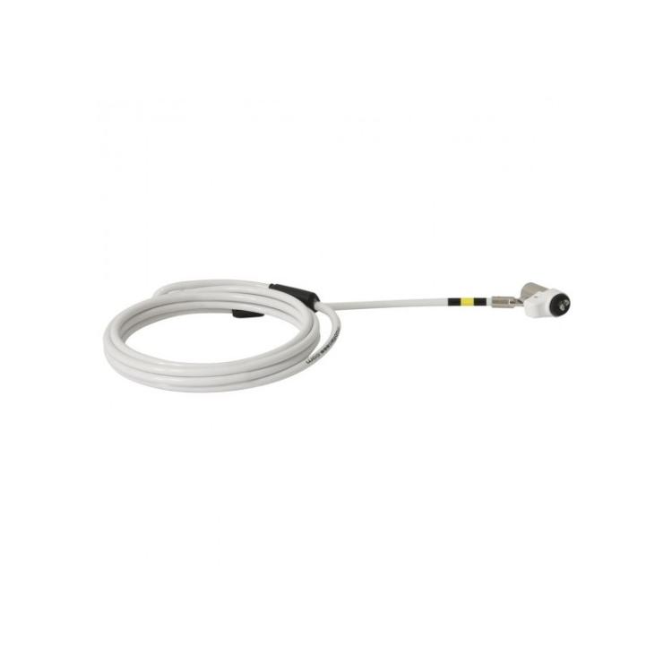 Mobilis - 001272 cable antirrobo Negro, Blanco, Amarillo 2 m
