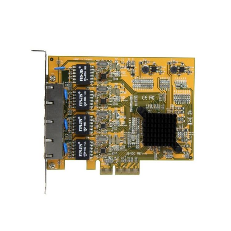 StarTech.com - Tarjeta de Red PCI Express Ethernet Gigabit con 4 Puertos RJ45