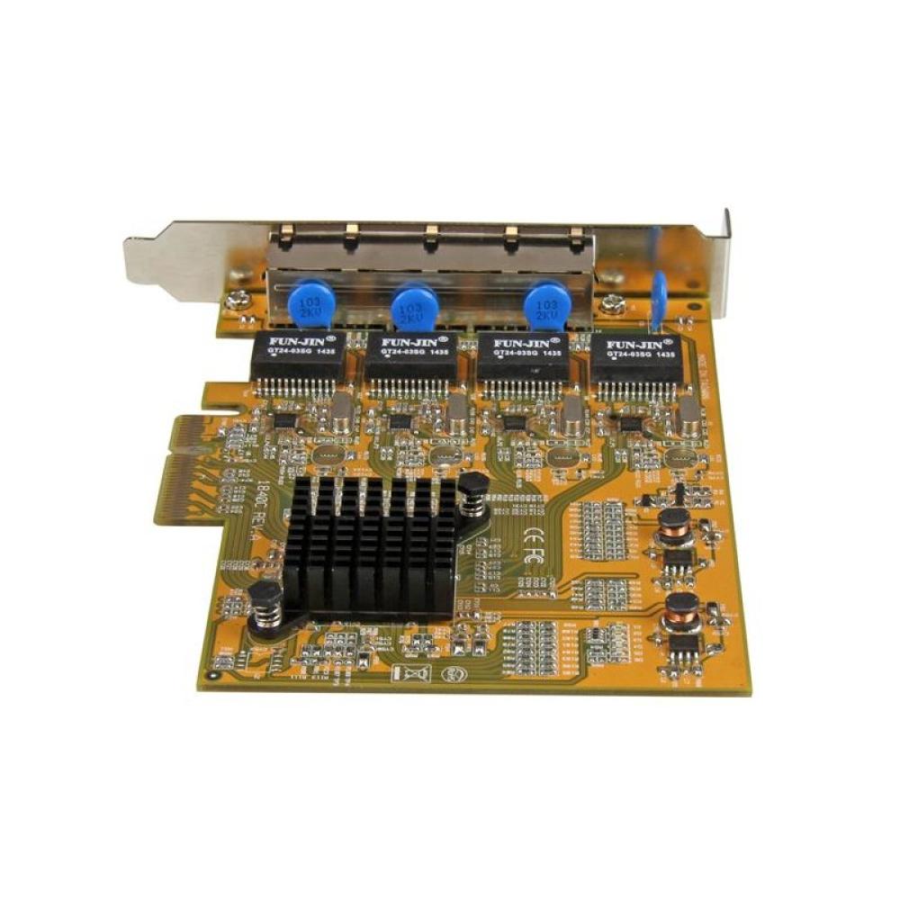 StarTech.com - Tarjeta de Red PCI Express Ethernet Gigabit con 4 Puertos RJ45