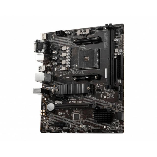 MSI - A520M PRO placa base AMD A520 Zócalo AM4 micro ATX