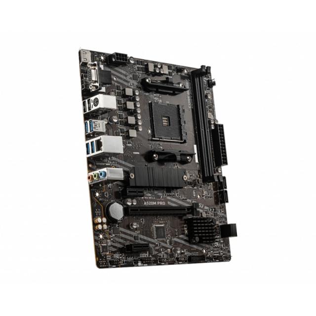 MSI - A520M PRO placa base AMD A520 Zócalo AM4 micro ATX