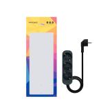 Nanocable - Regleta de Enchufes con 3 Tomas, 1.4 m, Negro