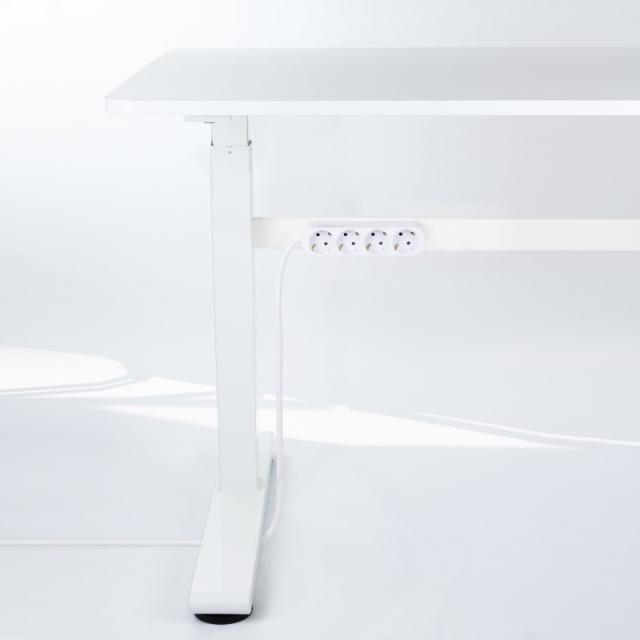 Nanocable - Regleta de Enchufes con 4 Tomas, 1.4 m, Blanco