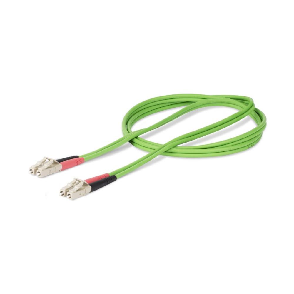 StarTech.com - Cable de Fibra Óptica LC a LC (UPC) OM5 Multimodo 2m - Dúplex 50/125µm LOMMF Tipo Cremallera VCSEL 40G/100G - No