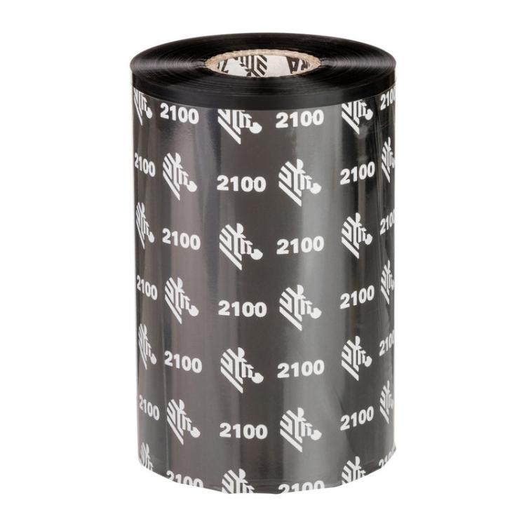Zebra - 2100 Wax cinta térmica 450 m Negro - 02100BK11045