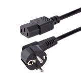 StarTech.com - Cable de 3m (10 pies) de Alimentación para Ordenador, 18AWG, UE Schuko a C13, 250V 10A, Cable de Corriente, Cable