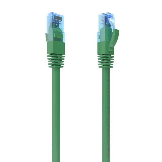 AISENS - Cable De Red Latiguillo RJ45 Cat.6 UTP AWG26 CCA, Verde, 3.0 m
