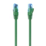 AISENS - Cable De Red Latiguillo RJ45 Cat.6 UTP AWG26 CCA, Verde, 3.0 m
