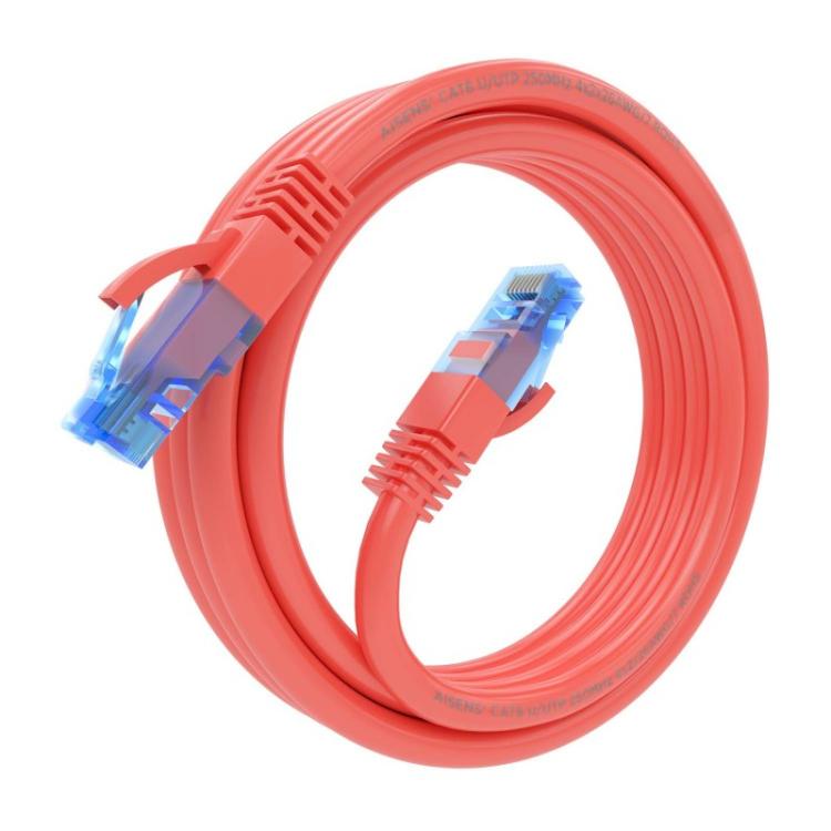 AISENS - Cable De Red Latiguillo RJ45 Cat.6 UTP AWG26 CCA, Rojo, 2.0 m