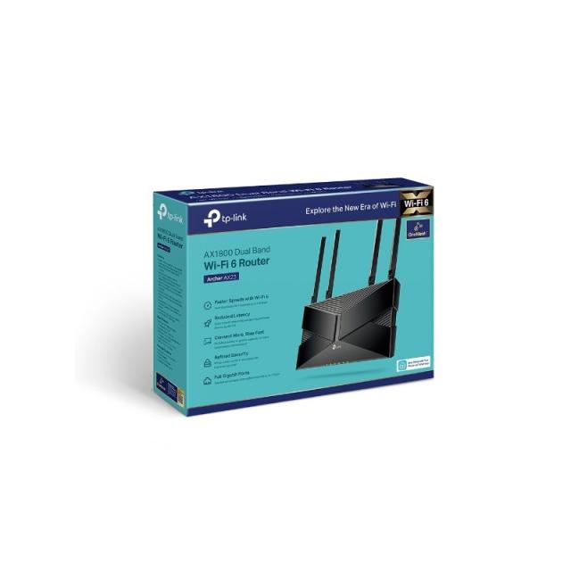 TP-Link - Archer AX23 router inalámbrico Gigabit Ethernet Doble banda (2,4 GHz / 5 GHz) Negro