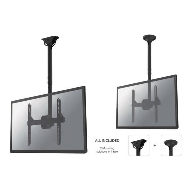 Neomounts - NM-C440BLACK Soporte de techo para monitor/TV 32-60" - alt. 56-91 cm