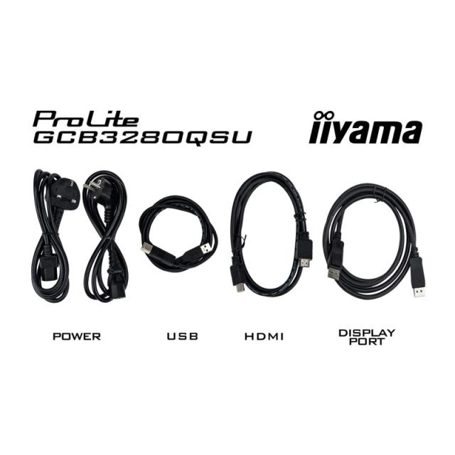 iiyama - G-MASTER GCB3280QSU-B2 pantalla para PC 80 cm (31.5") 2560 x 1440 Pixeles Dual QHD LED Negro