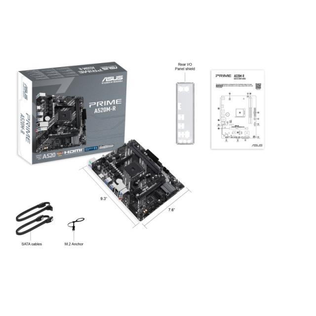 ASUS - PRIME A520M-R AMD A520 Zócalo AM4 micro ATX