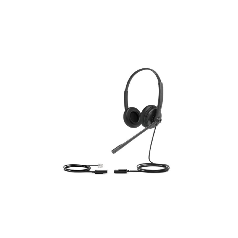 Yealink - YHS34 Auriculares Alámbrico Diadema Oficina/Centro de llamadas Negro - YHS34-DUAL