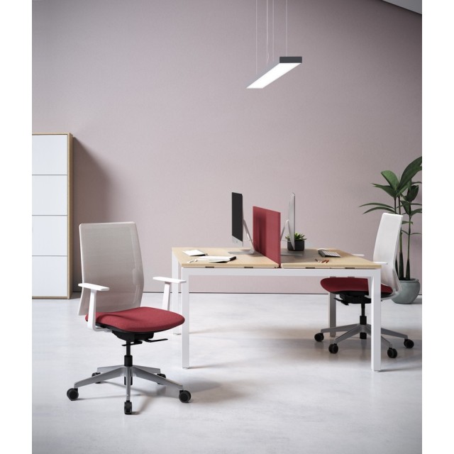 Silla Sentis Blanca Respaldo Alto