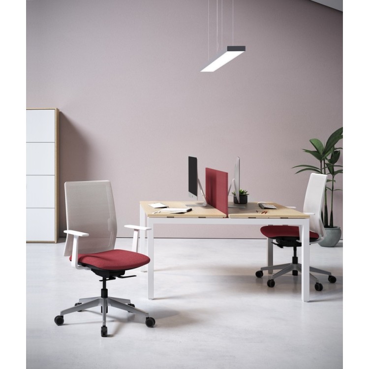 Silla Sentis Blanca Respaldo Alto