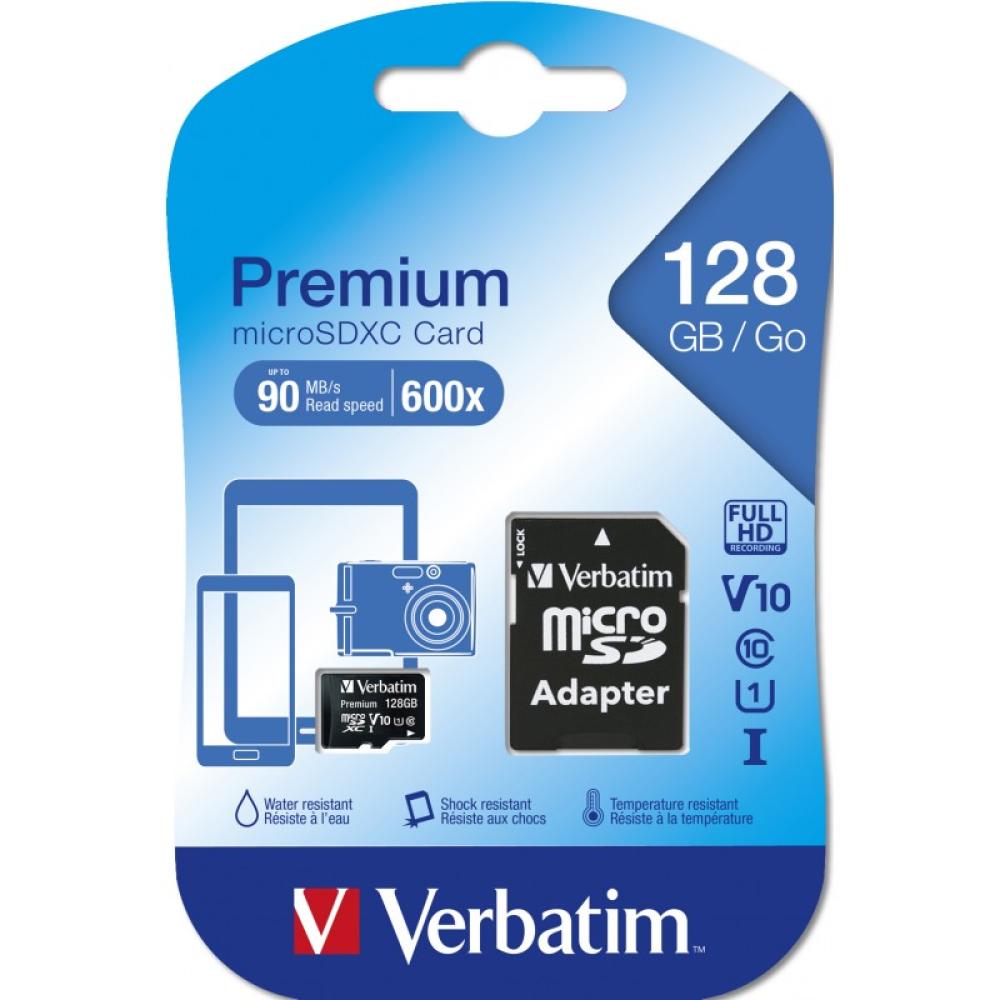 Verbatim - Premium 128 GB MicroSDXC UHS-I Clase 10