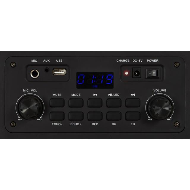 Fonestar - California Altavoz para fiestas Negro 200 W