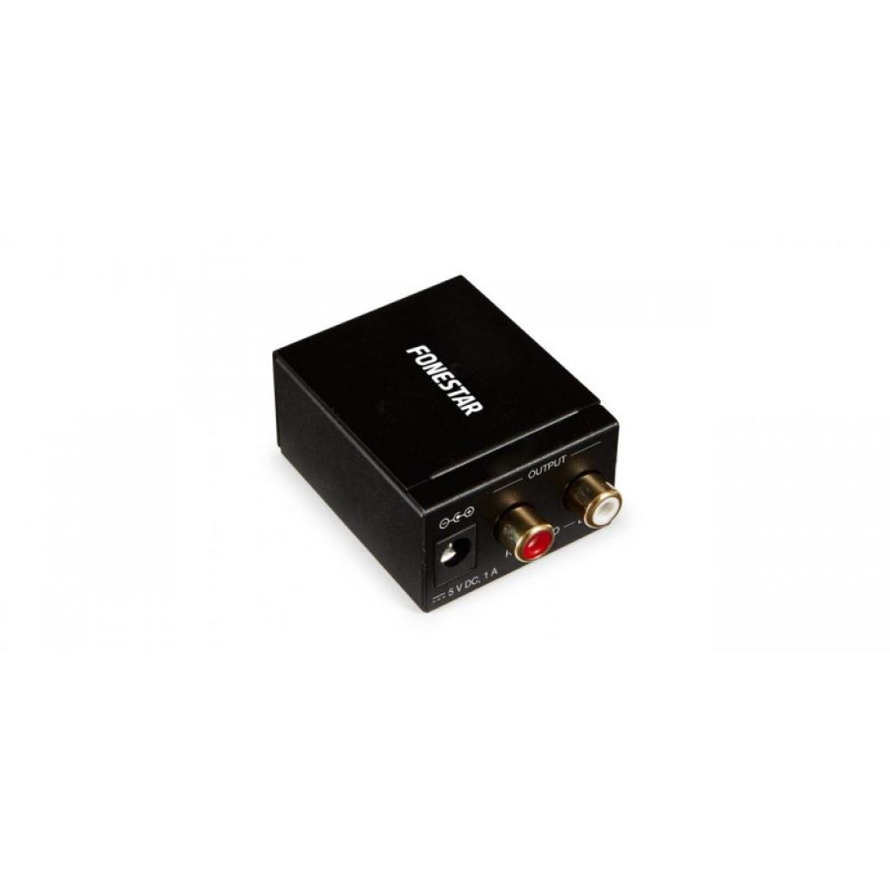 Fonestar - FO-37DA convertidor de audio Negro