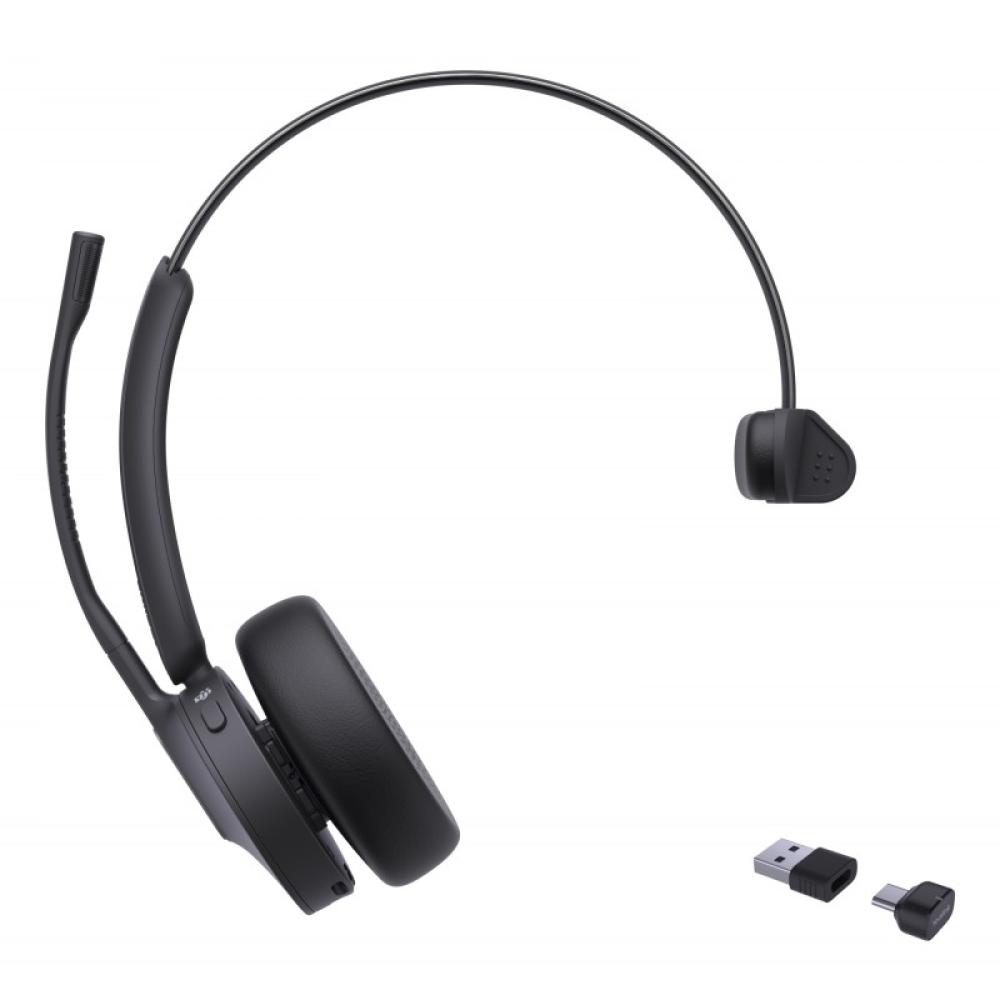Yealink - BH70 Mono Teams Auriculares Inalámbrico Diadema Oficina/Centro de llamadas USB Type-C / USB Type-A Bluetooth Negro