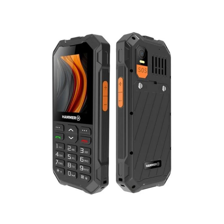 HAMMER - 6 LTE 6,1 cm (2.4") Negro, Naranja Teléfono resistente