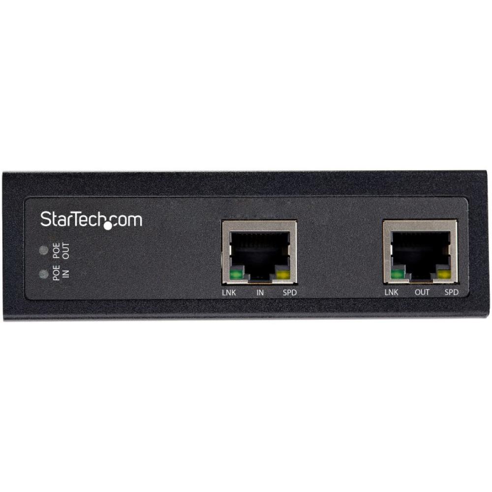 StarTech.com - Extensor Alargador Industrial Ethernet PoE Tipo Industrial de 1 Puerto Gigabit PoE++ de 60W 802.3bt - 100m (POEEX