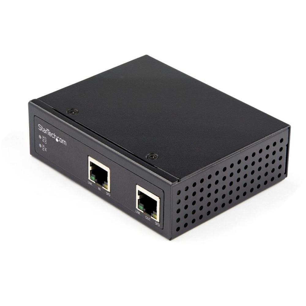 StarTech.com - Extensor Alargador Industrial Ethernet PoE Tipo Industrial de 1 Puerto Gigabit PoE++ de 60W 802.3bt - 100m (POEEX