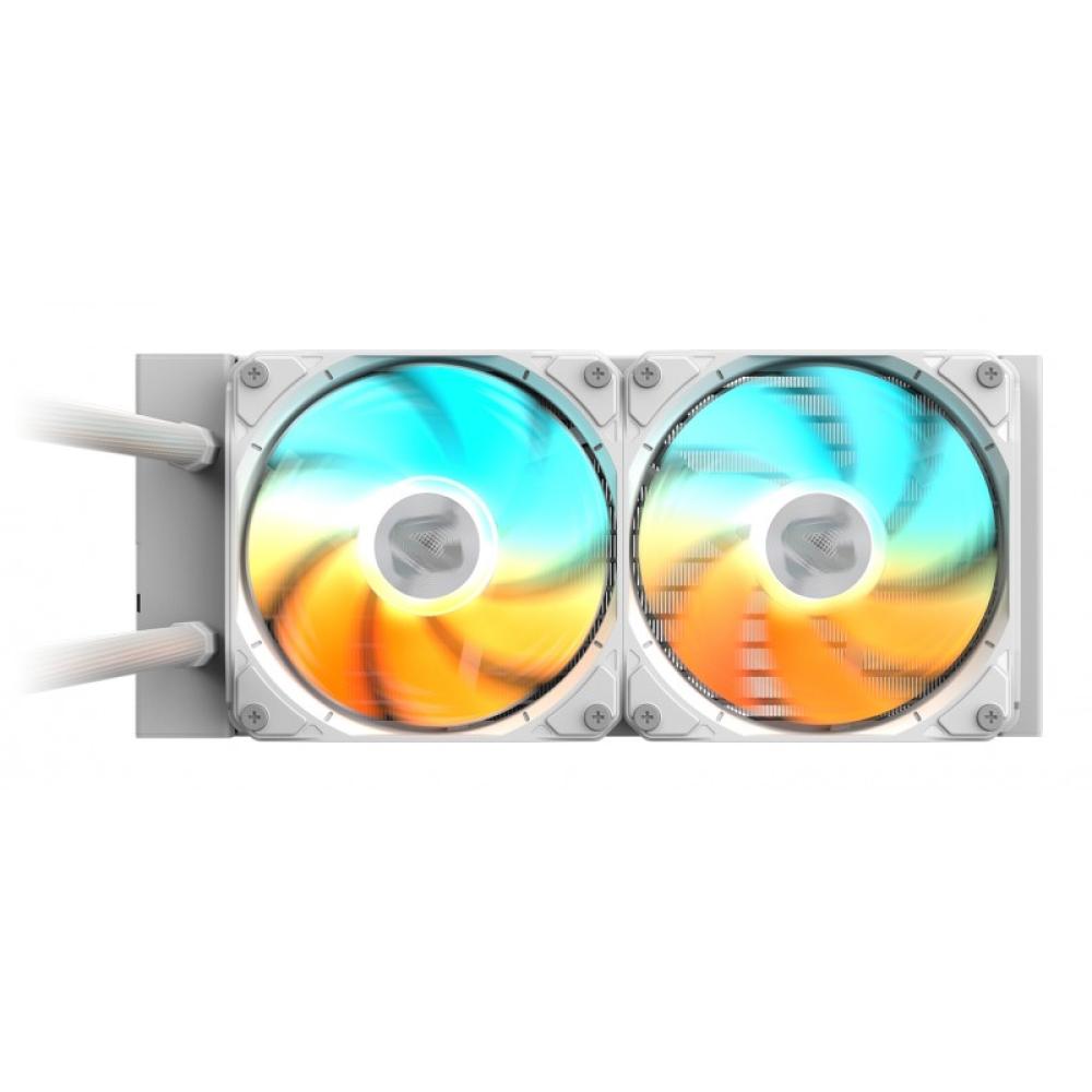 GIGABYTE - GAMING 240 ICE Refrigeración Líquida para CPU - 2x120mm Ventiladores ARGB, mecanismo de enclavamiento deslizante, DAI