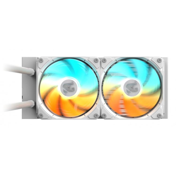 GIGABYTE - GAMING 240 ICE Refrigeración Líquida para CPU - 2x120mm Ventiladores ARGB, mecanismo de enclavamiento deslizante, DAI