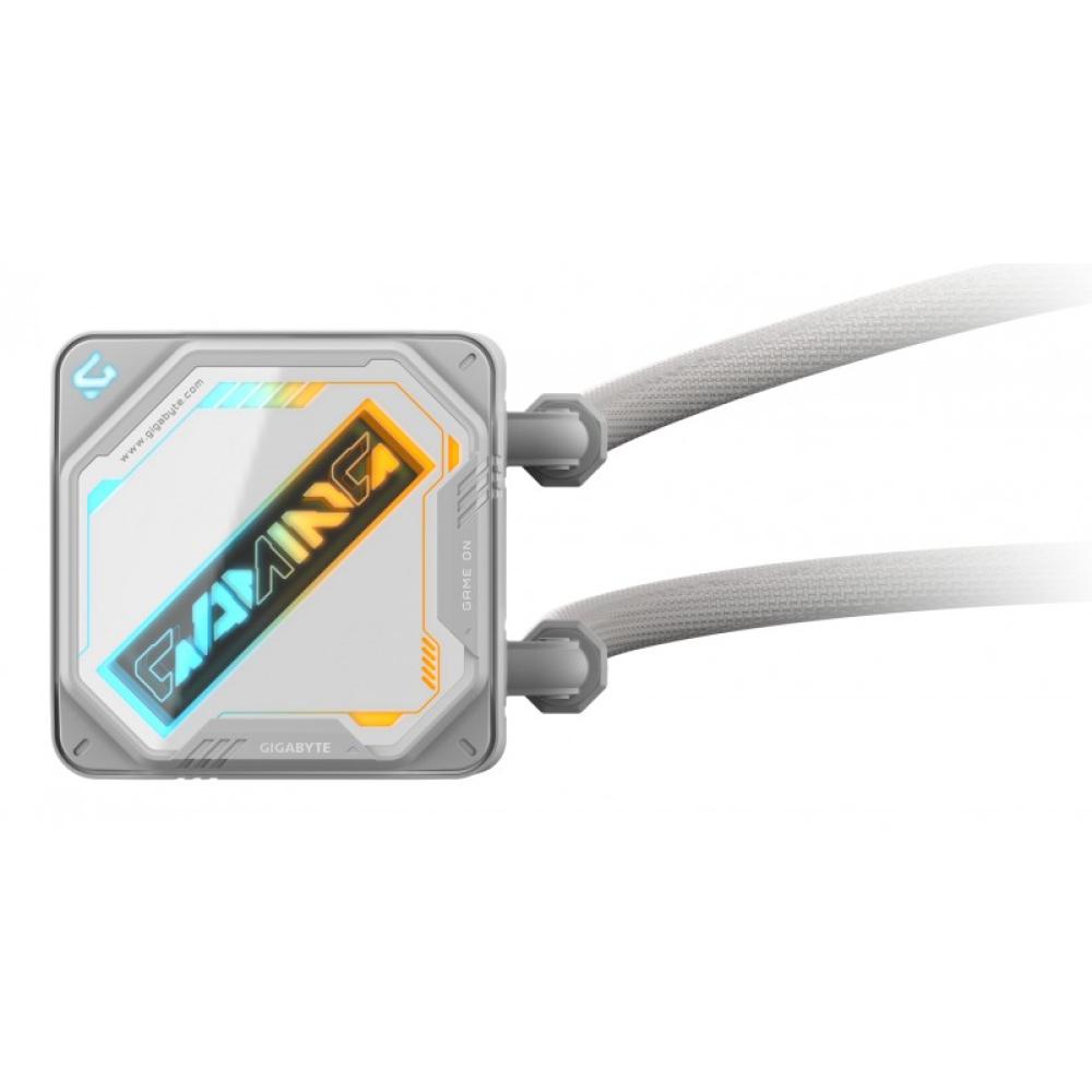 GIGABYTE - GAMING 240 ICE Refrigeración Líquida para CPU - 2x120mm Ventiladores ARGB, mecanismo de enclavamiento deslizante, DAI