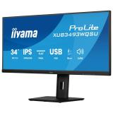 iiyama - ProLite XUB3493WQSU-B6 pantalla para PC 86,4 cm (34") 3440 x 1440 Pixeles UltraWide Quad HD LED Negro