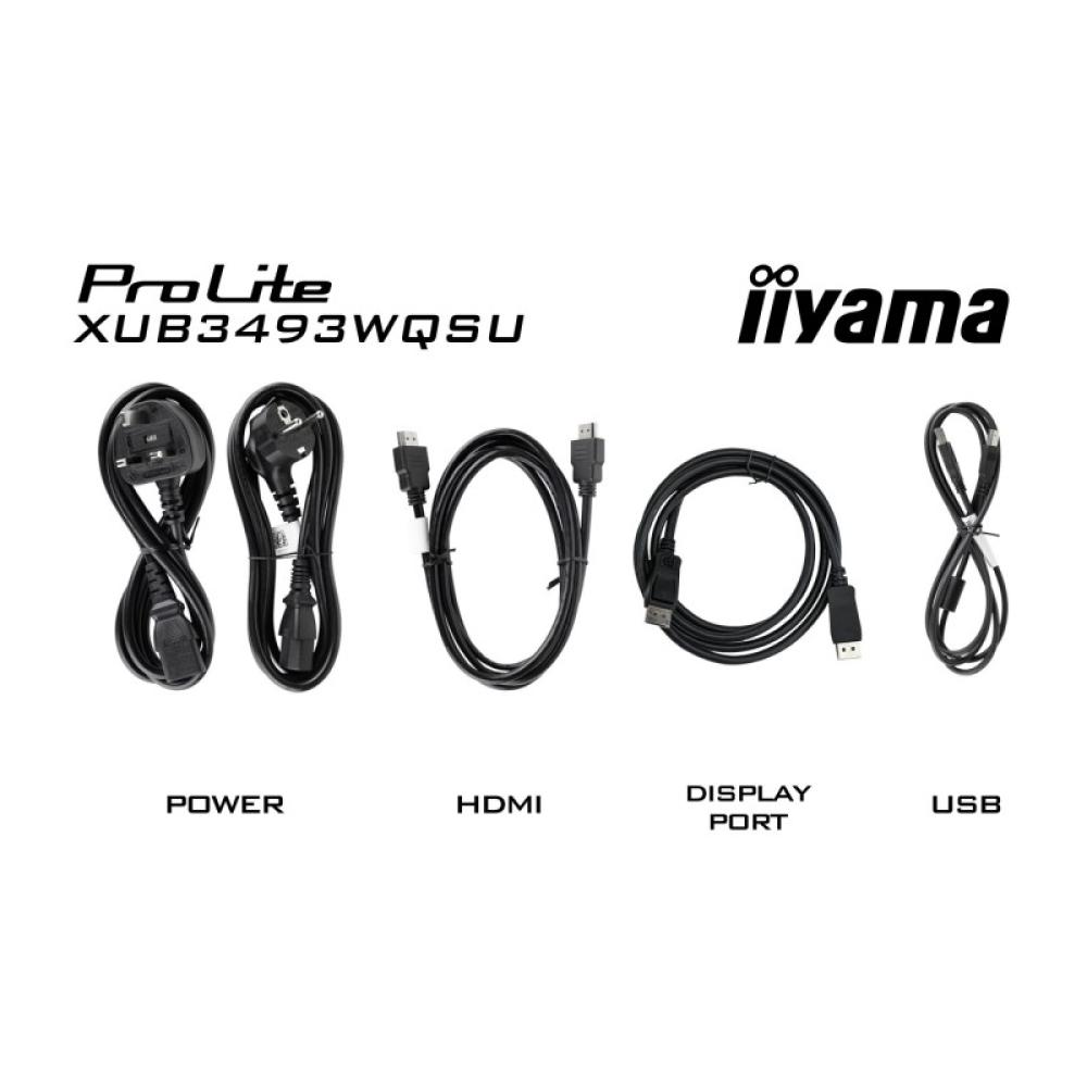 iiyama - ProLite XUB3493WQSU-B6 pantalla para PC 86,4 cm (34") 3440 x 1440 Pixeles UltraWide Quad HD LED Negro