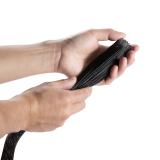 AISENS - Organizador de cable poliéster 20mm, Negro, 1.0m