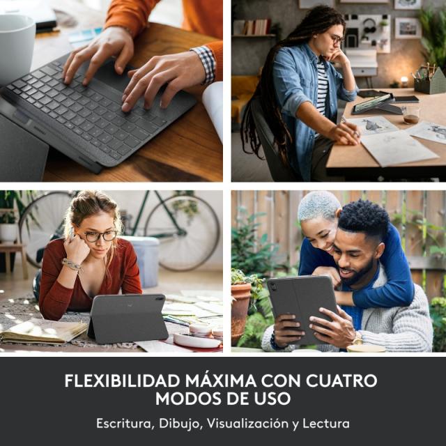 Logitech - 920-011439 teclado para móvil QWERTY Español Smart Connector Gris