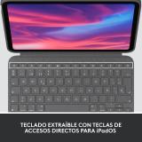 Logitech - 920-011439 teclado para móvil QWERTY Español Smart Connector Gris
