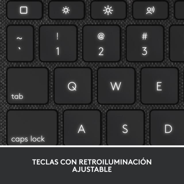 Logitech - 920-011439 teclado para móvil QWERTY Español Smart Connector Gris