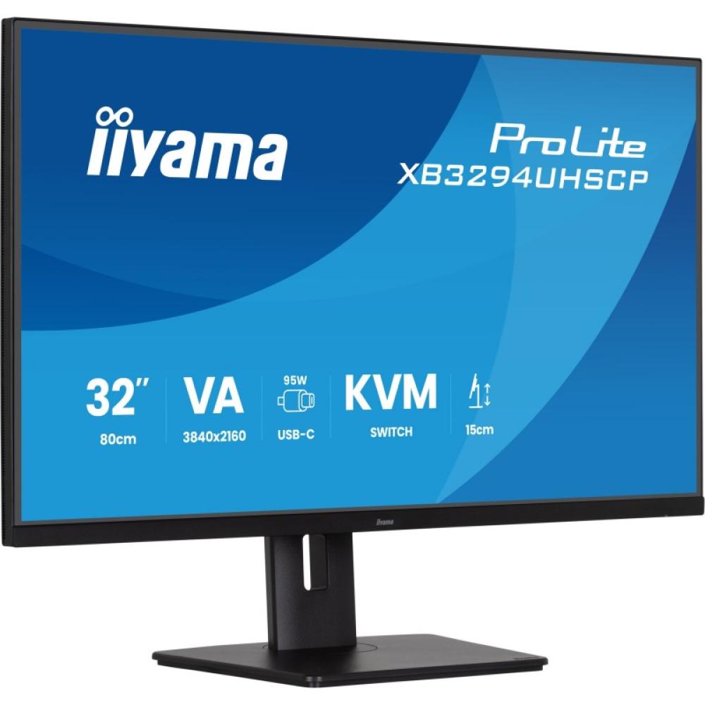 iiyama - ProLite XB3294UHSCP-B1 pantalla para PC 80 cm (31.5") 3840 x 2160 Pixeles 4K Ultra HD Negro