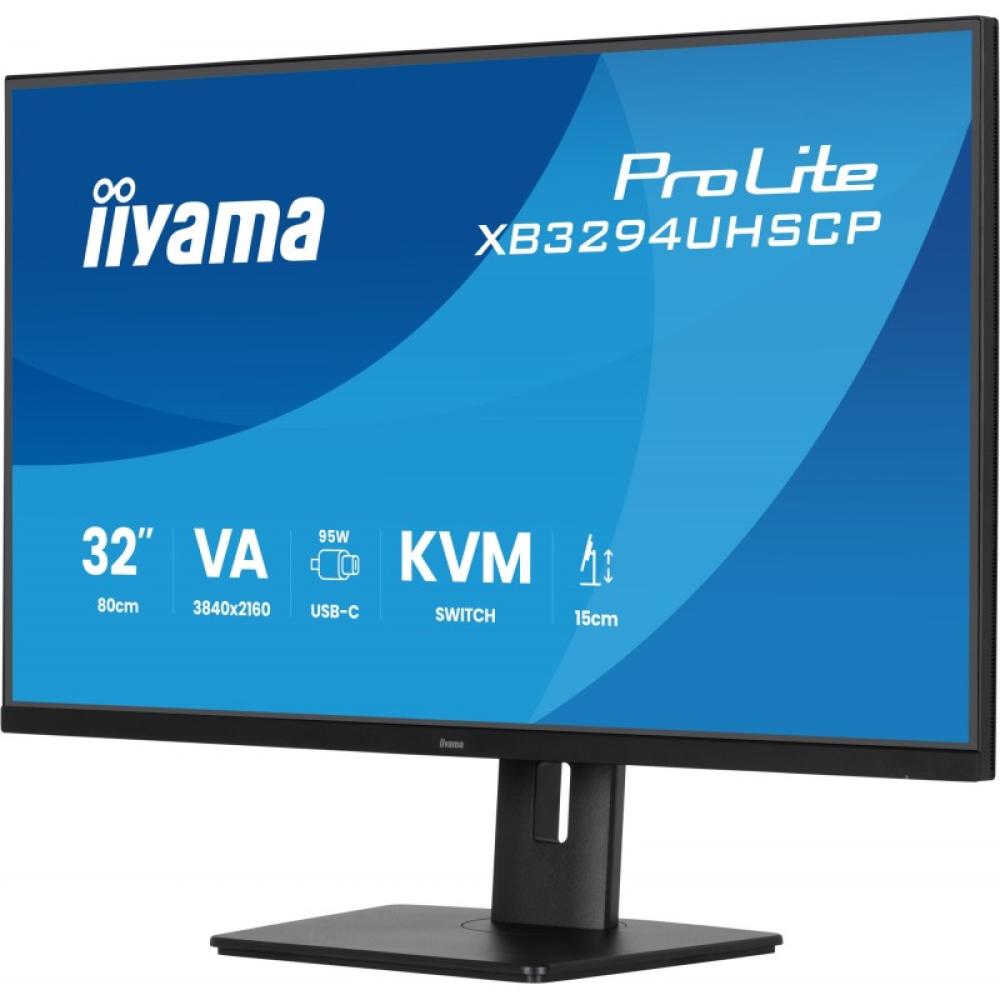 iiyama - ProLite XB3294UHSCP-B1 pantalla para PC 80 cm (31.5") 3840 x 2160 Pixeles 4K Ultra HD Negro