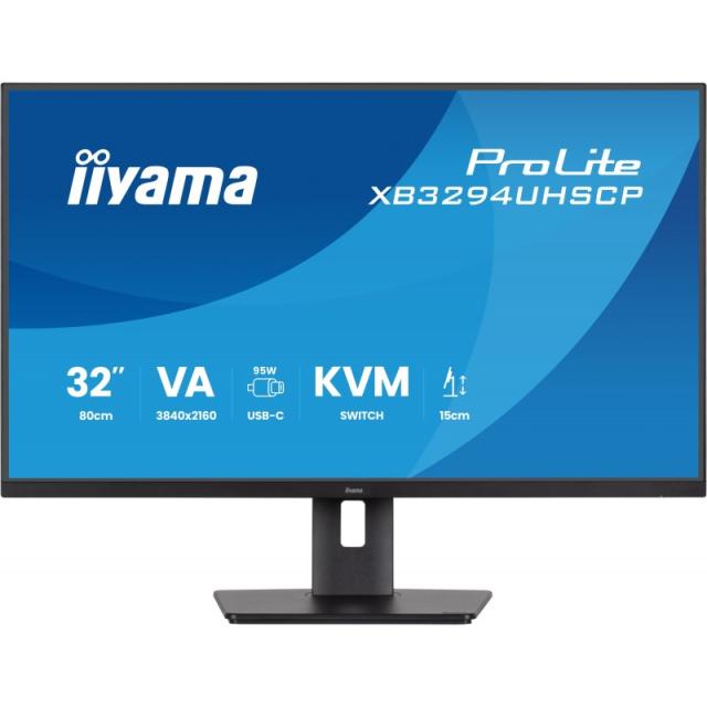 iiyama - ProLite XB3294UHSCP-B1 pantalla para PC 80 cm (31.5") 3840 x 2160 Pixeles 4K Ultra HD Negro