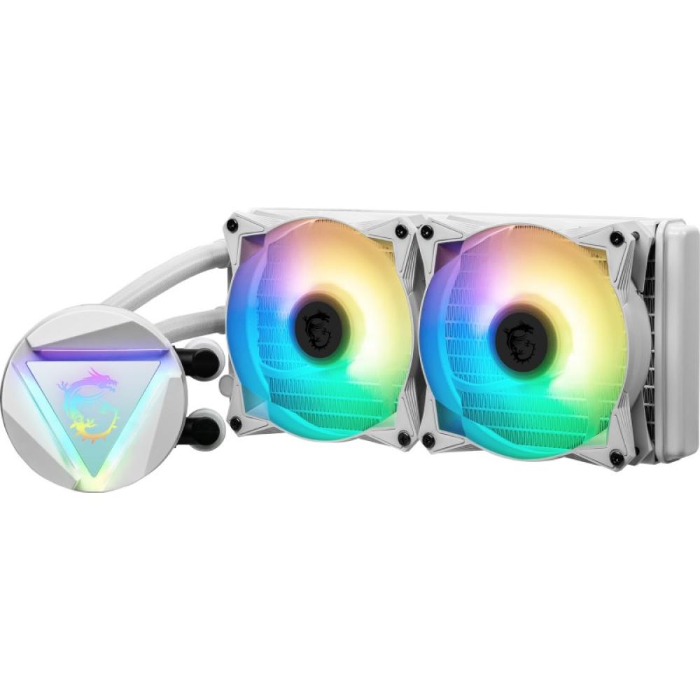 MSI - MAG CORELIQUID 240R V2 Carcasa del ordenador Enfriador 2,5 cm Blanco 1 pieza(s)