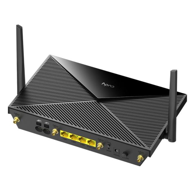 Cudy - P5 router inalámbrico Gigabit Ethernet Doble banda (2,4 GHz / 5 GHz) 5G Negro