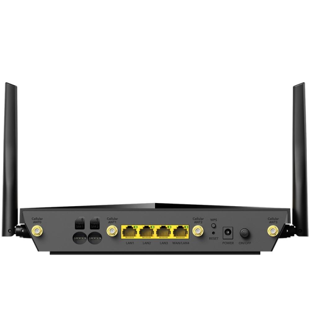 Cudy - P5 router inalámbrico Gigabit Ethernet Doble banda (2,4 GHz / 5 GHz) 5G Negro