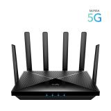 Cudy - P5 router inalámbrico Gigabit Ethernet Doble banda (2,4 GHz / 5 GHz) 5G Negro